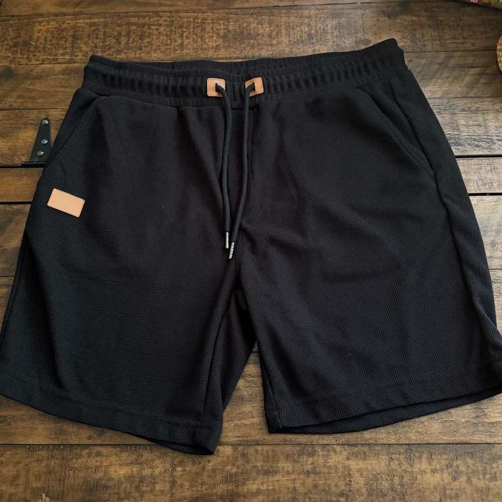 NWOT Sz L JMIERR Men's Casual 7" Shorts Waffle Elastic Waist